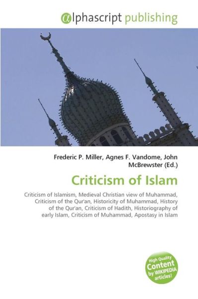 Cover for Peter Dayan · Criticism of Islam (Book) (2011)