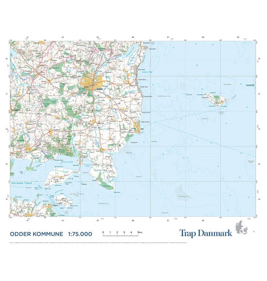 Trap Danmark: Falset kort over Odder Kommune - Trap Danmark - Bøger - Trap Danmark - 9788771812732 - 29. september 2020