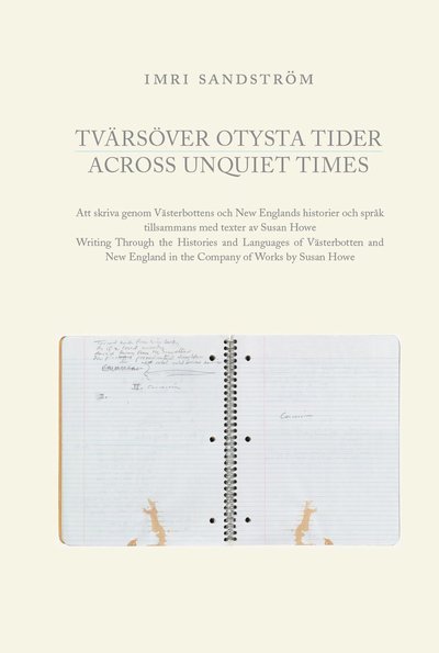 Cover for Imri Sandström · Art Monitor: Tvärsöver otysta tider / Across Unquiet Times (Bok) (2019)