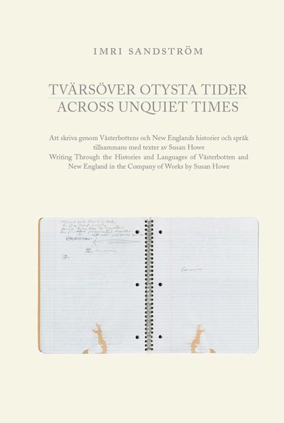 Cover for Imri Sandström · Art Monitor: Tvärsöver otysta tider / Across Unquiet Times (Book) (2019)