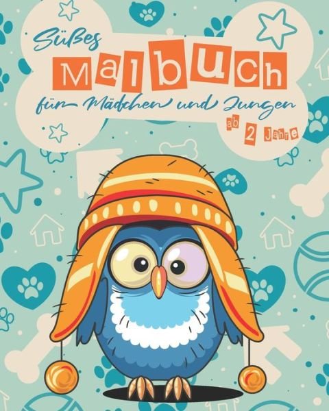 Cover for Kleines Künstlerlächeln · Susses Malbuch fur Madchen und Jungen ab 2 Jahre (Paperback Book) (2020)