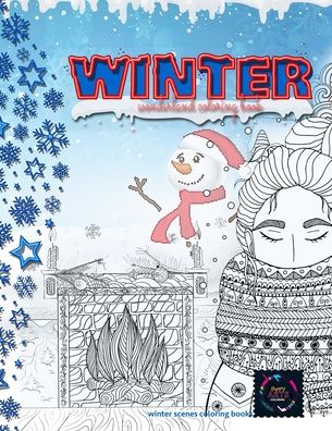 Cover for Happy Arts Coloring · Winter wonderland coloring book, winter scenes coloring books (Paperback Book) (2020)