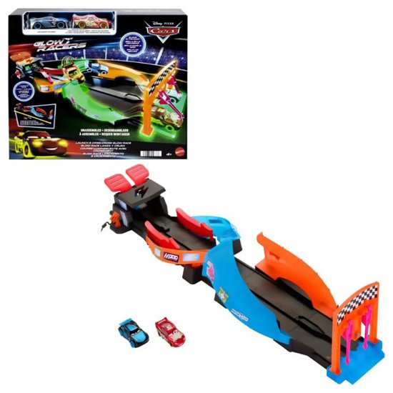 Cover for Disney Pixar · Cars Glow Racers Launch &amp; Criss-cross Glow Race Playset (hpd80) (Leketøy)