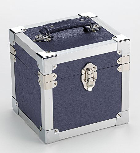 7 Inch 50 Record Storage Carry Case Navy - Blue - Audio & HiFi - STEEPLETONE - 5025088207733 - 