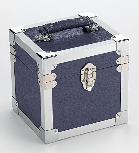 Cover for Blue · 7 Inch 50 Record Storage Carry Case Navy (Vinyltilbehør)