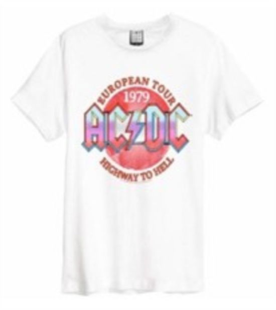 Ac/Dc Vintage 79 Amplified Vintage White Small T Shirt - AC/DC - Produtos - AMPLIFIED - 5054488494733 - 