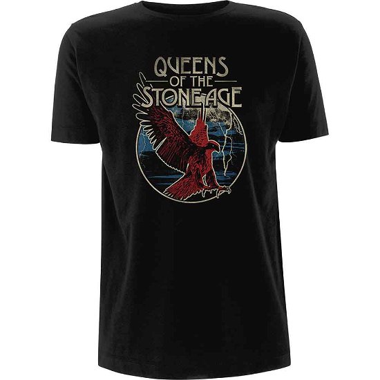 Queens Of The Stone Age Unisex T-Shirt: Eagle - Queens Of The Stone Age - Produtos -  - 5056012022733 - 