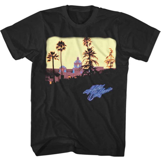 Eagles Unisex T-Shirt: Hotel California - Eagles - Produtos - PHD - 5056012035733 - 26 de agosto de 2019