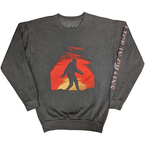 Alice In Chains Unisex Sweatshirt: Sasquatch Sunset (Sleeve Print) - Alice In Chains - Merchandise -  - 5056737208733 - 