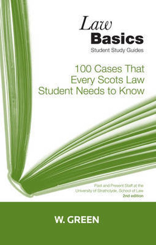 Cover for 100 Cases that Every Scots Law Student Needs to Know LawBasics (Paperback Bog) (2010)