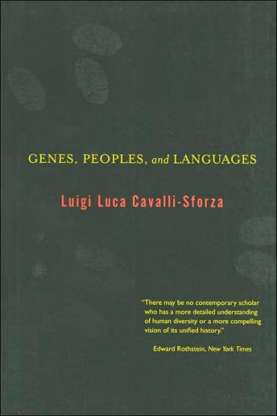Cover for Luigi Luca Cavalli-Sforza · Genes, Peoples and Languages (Paperback Book) (2001)