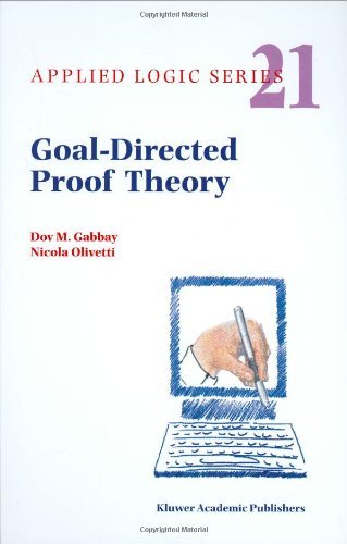 Cover for Dov M. Gabbay · Goal-Directed Proof Theory - Applied Logic Series (Gebundenes Buch) [2000 edition] (2000)