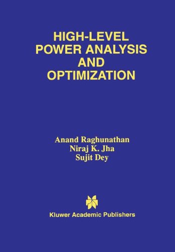 Cover for Anand Raghunathan · High-Level Power Analysis and Optimization (Hardcover Book) [1998 edition] (1997)