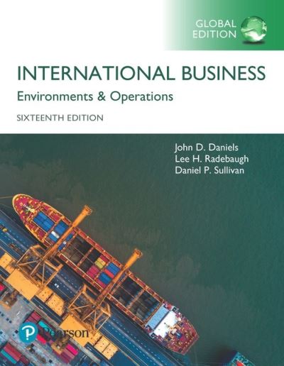 Cover for John Daniels · International Business, Global Edition (Paperback Book) (2018)