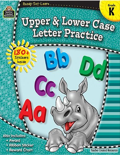 Cover for Teacher Created Resources Staff · Ready-set-learn: Upper and Lower Case Grd K (Paperback Bog) [Workbook edition] (2007)