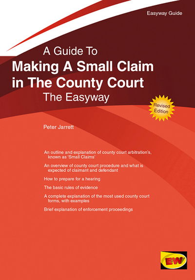 Cover for Peter Jarrett · Making A Small Claim In The County Court (Paperback Book) (2019)