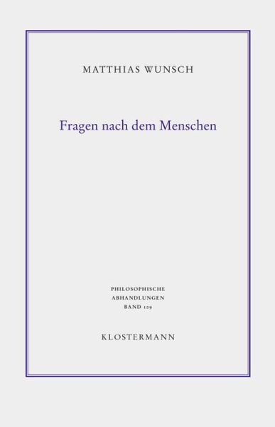 Cover for Wunsch · Fragen nach dem Menschen (Book) (2014)