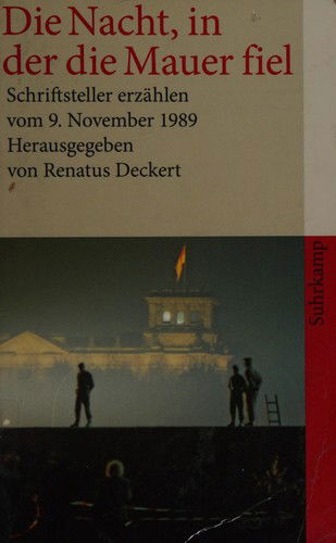 Cover for Renatus Deckert · Suhrk.tb.4073 Nacht,in Der D.mauer Fiel (Book)