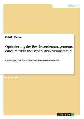 Cover for Vetter · Optimierung des Beschwerdemanage (Book) [German edition] (2013)
