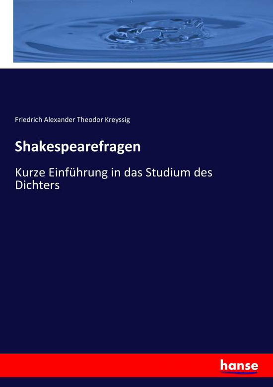 Cover for Kreyssig · Shakespearefragen (Book) (2017)