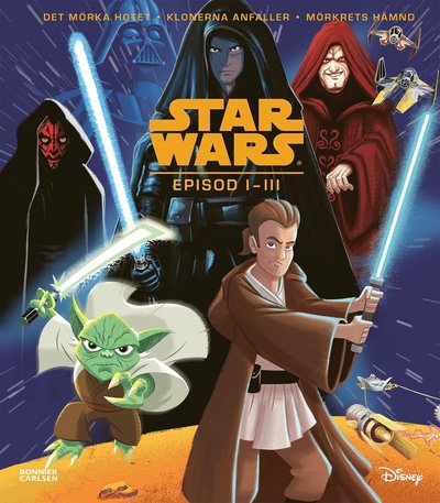 Cover for Flera Författare · Star Wars. Episod I-III bilderbokssamling (Indbundet Bog) (2024)