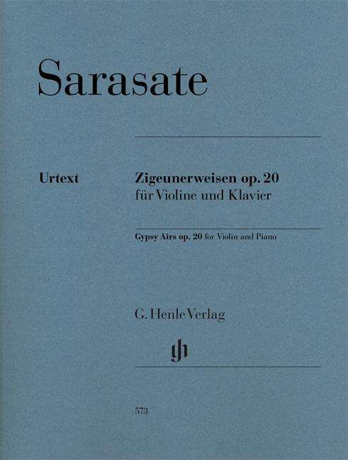 Cover for Sarasate · Zigeunerweisen,Vl+Kl.HN573 (Book) (2018)