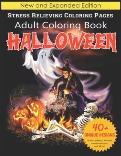 Cover for Lucky Boo Publishing · Halloween Adult Coloring Book (Paperback Book) (2021)