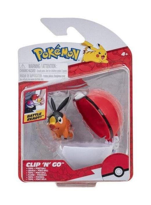 Cover for Pokemon · Clip 'N' Go - Tepig + Poke Ball (Leketøy)