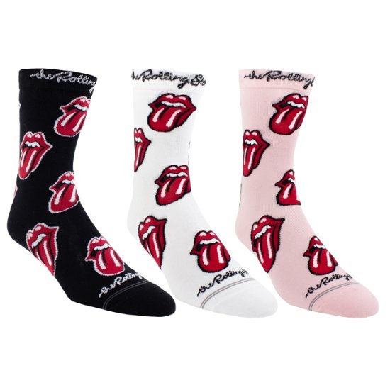 The Rolling Stones · Rolling Stones Womens Assorted Crew Socks 3 Pack (One Size) (Kläder) (2024)