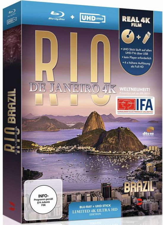 Rio De Janeirobrazil 4k (uhd - Rio De Janeirobrazil! - Film - BUSCH MEDIA GROUP - 4260080323734 - 10. desember 2014