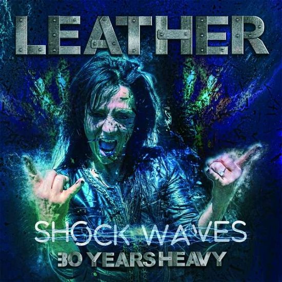 Cover for Leather · Shock Waves: 30 Years Heavy (LP) (2019)