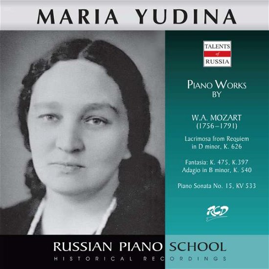 Cover for Yudina Maria · Mozart: Lacrimosa From Requiem, K. 626 - Piano Sonata, Kv 533 (CD)