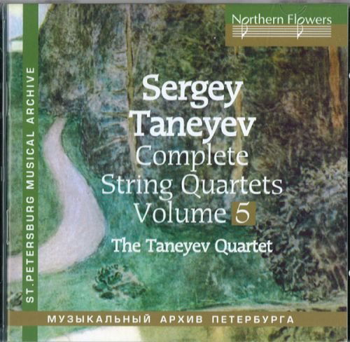 Cover for Taneyev String Quartet · Taneyev: Complete String Quartets 5 No. 2 (CD) (2016)