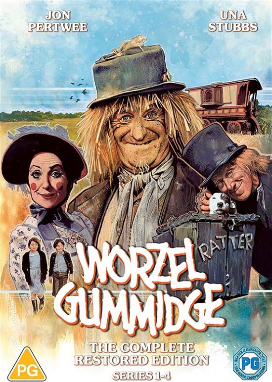 Cover for Worzel Gummidgecomp Restored DVD · Worzel Gummidge - The Complete Series 1 to 4 Restored Edition (DVD) (2023)