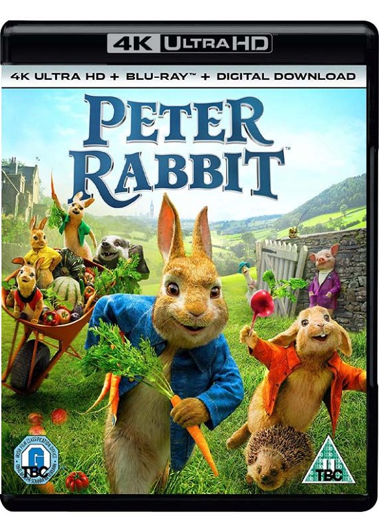 Cover for Peter Rabbit 2 Discs  BD  Uhd · Peter Rabbit (4K UHD Blu-ray) (2018)