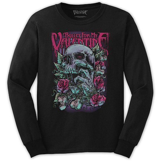 Cover for Bullet For My Valentine · Bullet For My Valentine Unisex Long Sleeve T-Shirt: Skull Red Eyes (TØJ) [size L] [Black - Unisex edition]