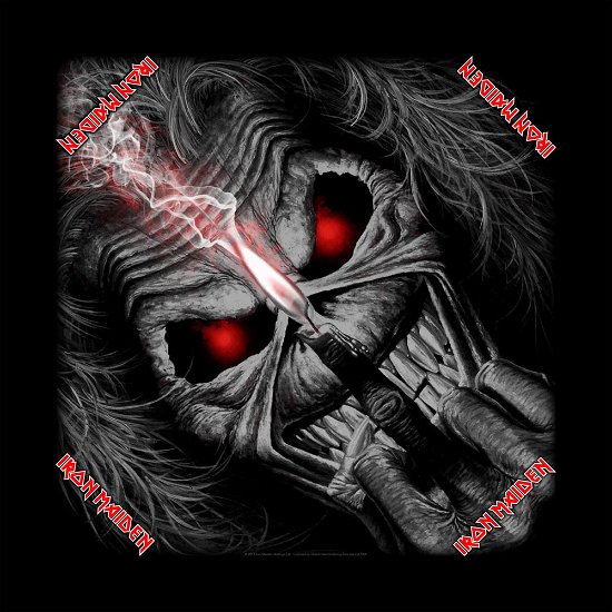 Cover for Iron Maiden · Iron Maiden Unisex Bandana: Eddie Candle Finger (MERCH) [Black - Unisex edition]