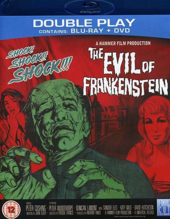 Cover for Evil of Frankenstein · The Evil Of Frankenstein Blu-Ray + (Blu-ray) (2013)