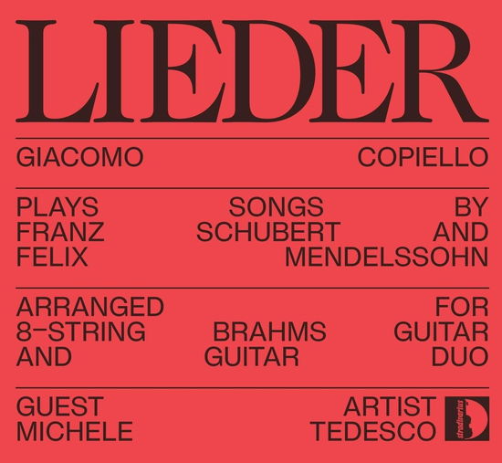 Cover for Mendelssohn / Schubert / Tedesco · Lieder (CD) (2024)