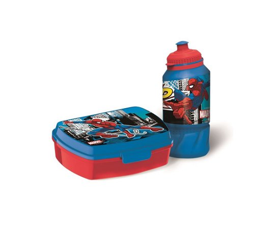 Cover for Spiderman · Lunchbox &amp; Water Bottle (51373) (Leketøy)