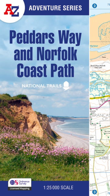 Peddars Way and Norfolk Coast Path: With Ordnance Survey Mapping - A -Z Adventure Series - A-Z Maps - Livres - HarperCollins Publishers - 9780008727734 - 13 mars 2025