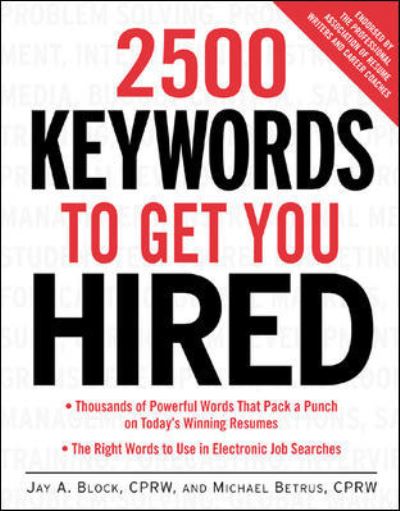 Cover for Jay Block · 2500 Keywords to Get You Hired (Paperback Bog) [Ed edition] (2003)