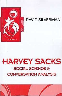 Cover for David Silverman · Harvey Sacks (Taschenbuch) (1998)