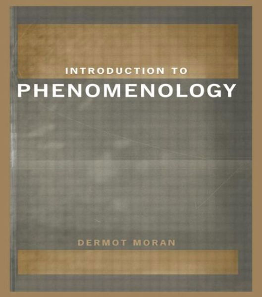 Cover for Dermot Moran · Introduction to Phenomenology (Paperback Bog) (1999)