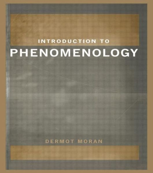 Cover for Dermot Moran · Introduction to Phenomenology (Paperback Book) (1999)