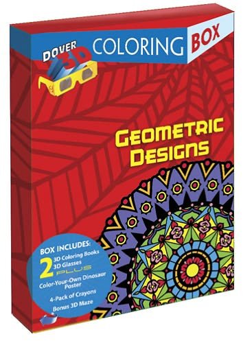 Cover for Dover · Geometric Designs 3-D Coloring Box - Dover Fun Kits (Paperback Book) (2012)
