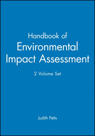 Cover for Petts · Handbook of Environmental Impact Assessment, 2 Volume Set (Hardcover Book) (1999)