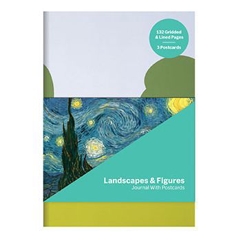 Cover for Galison · MoMA Landscapes &amp; Figures Journal with Postcard Set (Papirvare) (2019)