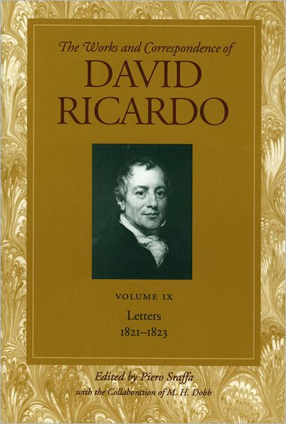 Cover for David Ricardo · Works &amp; Correspondence of David Ricardo, Volume 09: Letters 1821-1823 (Paperback Book) (2004)