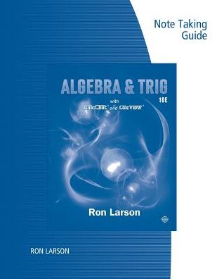 Cover for Ron Larson · Note Taking Guide for Larson's  Algebra &amp; Trigonometry, 10th (Taschenbuch) [10 Revised edition] (2017)